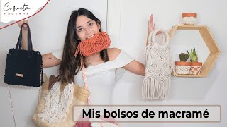 5 BOLSOS de MACRAMÉ Explicados Paso a Paso por Coqueta Macramé