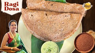 ragi dosa diabetes | ragi set dosa hindi | Finger millet set dosa recipe | ragi dosa hindi