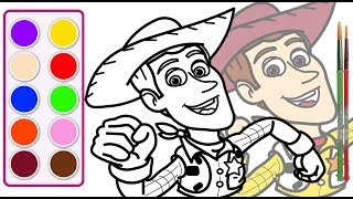 Woody Drawing Step by Step | Woody Drawing Easy  |  Sheriff Woody | Toy Story 4 Coloring Pages