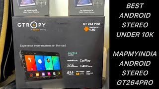 MapmyIndia Android stereo with wireless apple carplay and Android auto Mapmyindia GT264 PRO Gtropy