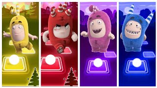 Purple Oddbods VS Blue Oddbods VS  Green Oddbods VS Red Oddbods _  i don't Abahut-EDM Rush V