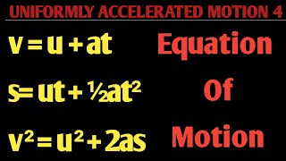 Physics-Uniformly Accelerated| Applied question equation of Motion 4