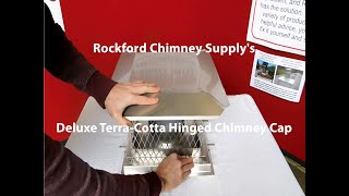 Rockford Chimney's Deluxe Terra-Cotta Mount Hinged Chimney Cap