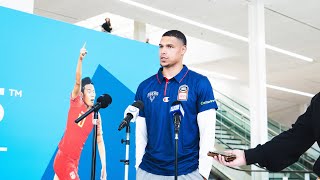 Press Conference | Trey Kell arrives in Adelaide