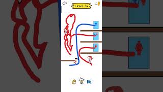 Draw to Pee Rope Mode Version Level 34 #drawtopee #game #gaming