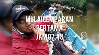 Pesta strike mancing udang galah / jenggo / udang satang di sungai kayu arang