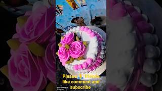 Simple cake 🎂🎂 design/घर पे केक बनाने का आसान तरीका/#cake #trending #making #viral #shorts