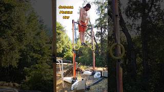 Muscle Ups Outdoors on a Rocky Pull Up Bar Post Workout