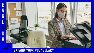 Photocopying Alone  |  EXPAND your ENGLISH VOCABULARY | Photo description