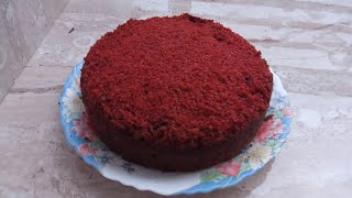 RED VELVET SPONGE CAKE 😋WITHOUT OVEN BASIC SPONGE CAKE 🖤