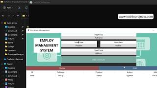 Employee Management System using Python and MySQL | Python Project with source code