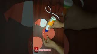 How to make Santa Claus using Craft paper/DIY/Easy Craft/Merry Christmas/Happy@cutemaddyshalini8703