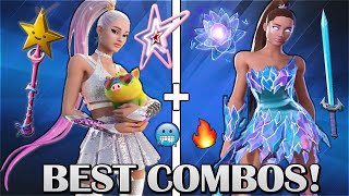 10 BEST ARIANA GRANDE COMBOS YOU MUST TRY! (Fortnite Ariana Grande Skin Combos For Both Edit Styles)