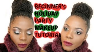 Beginner's Christmas Holiday Makeup Tutorial Feat. BoxyCharm/Jungle Barbie