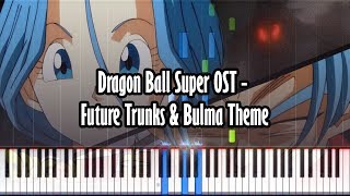 Dragon Ball Super OST - Future Trunks & Bulma Theme - Piano Tutorial - Synthesia W/ Realistic Sound!