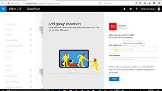 How to create a SharePoint Team site