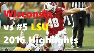 Wisconsin vs #5 LSU Highlights 2016 [HD]