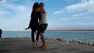 New 👏🏻 Kizomba on Pointe Shoes 💃 🇮🇱 in the Dead Sea Israel