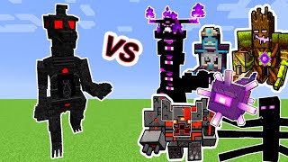 Black Mechagodzilla Vs. Dungeons Bosses Monsters in Minecraft