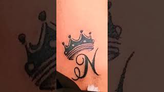 Cute Happy Tattoo || Heart Block Tattoos #tattoo #shortvideo #trending