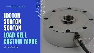 The latest 100 ton 200 ton 500 ton Pancake load cell manufacturer #loadcellmanufacturer(CUBTEC 2022)