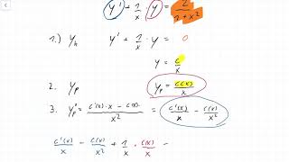 6. Variation der Konstanten/ Lösung einer inhomogenen linearen DGL 1.Ordnung