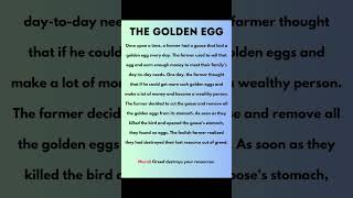 story the golden egg #english #trending #shortsfeed