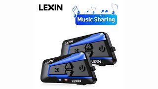 Review Lexin 2PCS B4FM-X Intercomunicador Moto Bluetooth 2024