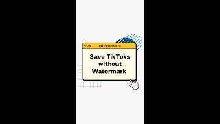 SAVE TIKTOK WITHOUT LOGO (iPhone)