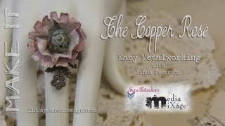 How to make a copper rose filagree ring - Beginner's metalworking technique