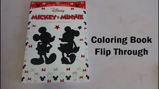 The Art of coloring Disney and Mickey Coloring Book Flip Through