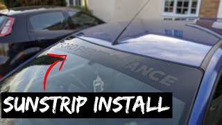 How to INSTALL a SUNSTRIP to your CAR! - MK2 FOCUS ST