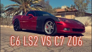 C6 LS2 Corvette VS C7 Z06 Corvette