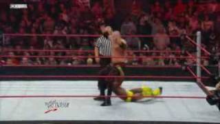 Raw 1/26/09 :  Kofi Kingston Vs  Kane - Elimination Chamber Qualifying Match