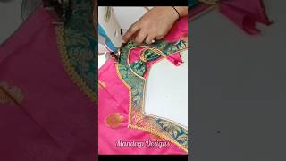 silk blouse design cutting✂ stitching #short #shortvideo