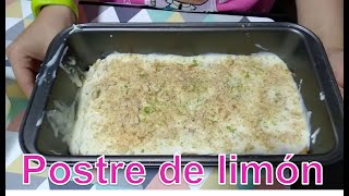 Haciendo postre de limón con galletas!