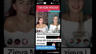 Manuela i Senada:Zjevanje u live #tiktok #humor