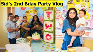 My Son's 2nd BIRTHDAY PARTY Vlog | Birthday Celebration | Simple Living Wise Thinking