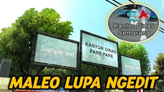 KOCAKK🤣 MALEO LUPA NGEDIT TEKS DI KANTOR INI! || Easter egg bussid v4