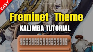 Freminet Event Lullaby Theme (Genshin Impact OST) | Kalimba Tutorial [EASY] #kalimba