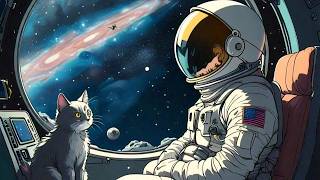 Cosmic Cats: 30+ Minutes of Ethereal Lofi Beats with Ghibli-Style Space Adventures