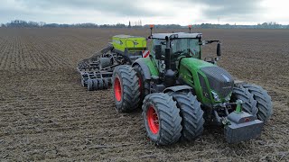 FENDT 828 jumelé intégral aux semis de blé à 12km/h 💨💨 // SKY Maxidrill 6m dans l’AUBE 🌾