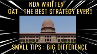 GAT(Nda)-The best strategy!!||Nda written||Nda tips