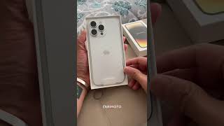 Silver IPhone 14 Pro Max Unboxing #iphone14promax #iphone14 #silveriphone14promax