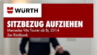 Würth Schonbezüge: Mercedes Vito Tourer ab Bj.2014, 2er Rückbank