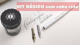 Kit Básico para Caligrafia Copperplate/Cursiva Inglesa com Bico de Pena