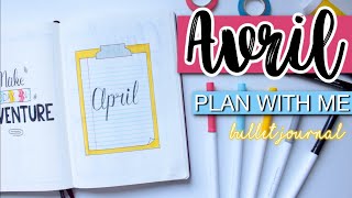 • Plan with me: Avril⎪Bullet Journal⎪ZoWé