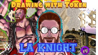 Drawing With Token: LA Knight #wwe #wrestlemania