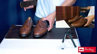 ASMR Shoe Shine Basics # 1 Basic Shine (Vintage Florsheim Imperial)