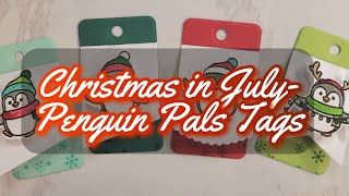 Christmas in July- Penguin Pal Fun Fold Tags with My Favorite Things and Sunny Studios